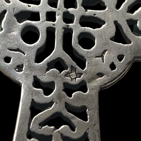 Sterling Silver Celtic Cut Out Cross Unisex Necklace Mens Woman’s Necklace